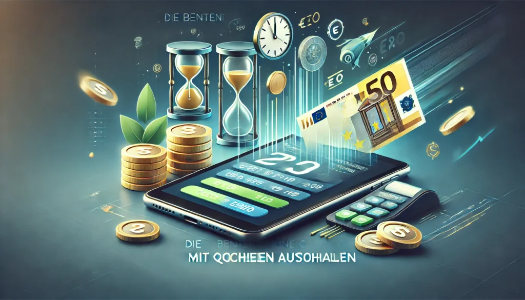DALLE 20250327 131008 A clean trustworthy and attractive 169 banner image for a blog post titled Die besten Online Casinos mit schnellen Auszahlungen The best online DummySlotsde