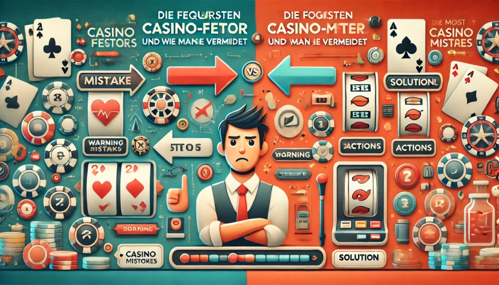 DALLE 20250327 141018 An informative and eyecatching 169 banner image for a blog post titled Die häufigsten CasinoFehler und wie man sie vermeidet The most common cas DummySlotsde